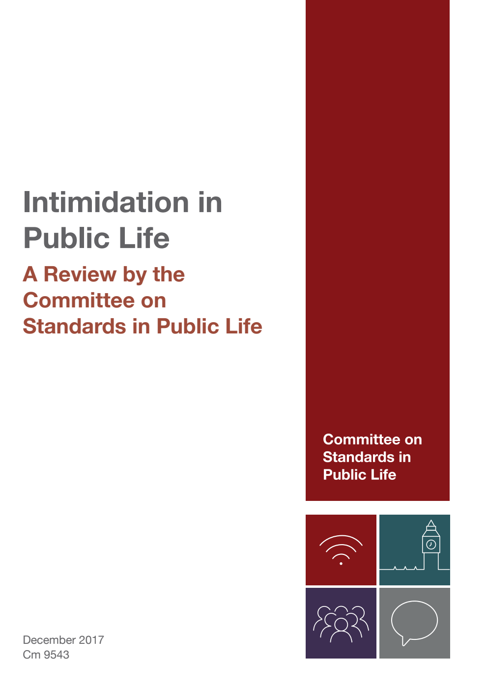Intimidation in Public Life: A Review by the Committee on Standards in Public Life