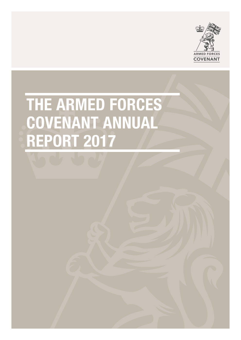 The Armed Forces Covenant Annual Report 2017