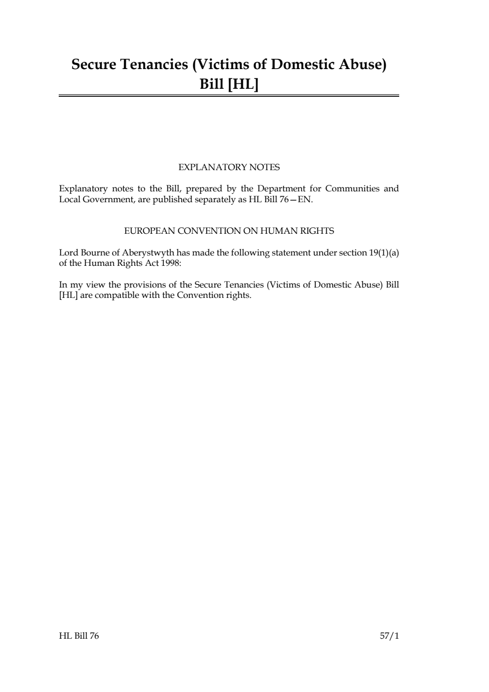 Secure Tenancies (Victims of Domestic Abuse) Bill