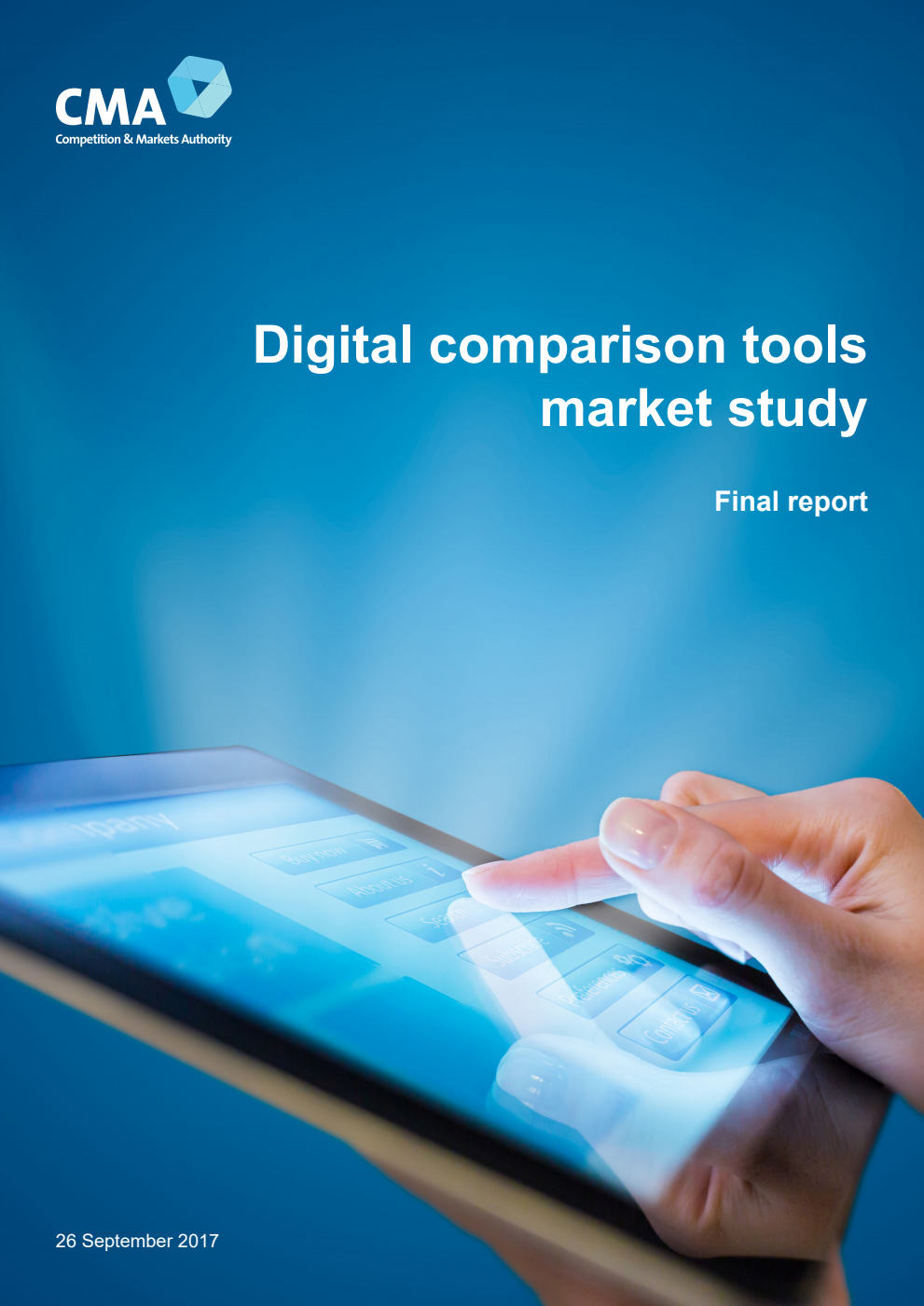 Digital comparison tools market study. Final report
