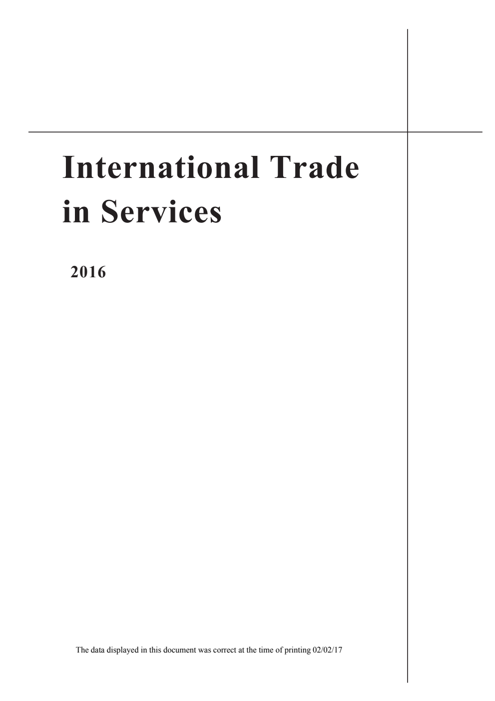 International Trade in Services 2016