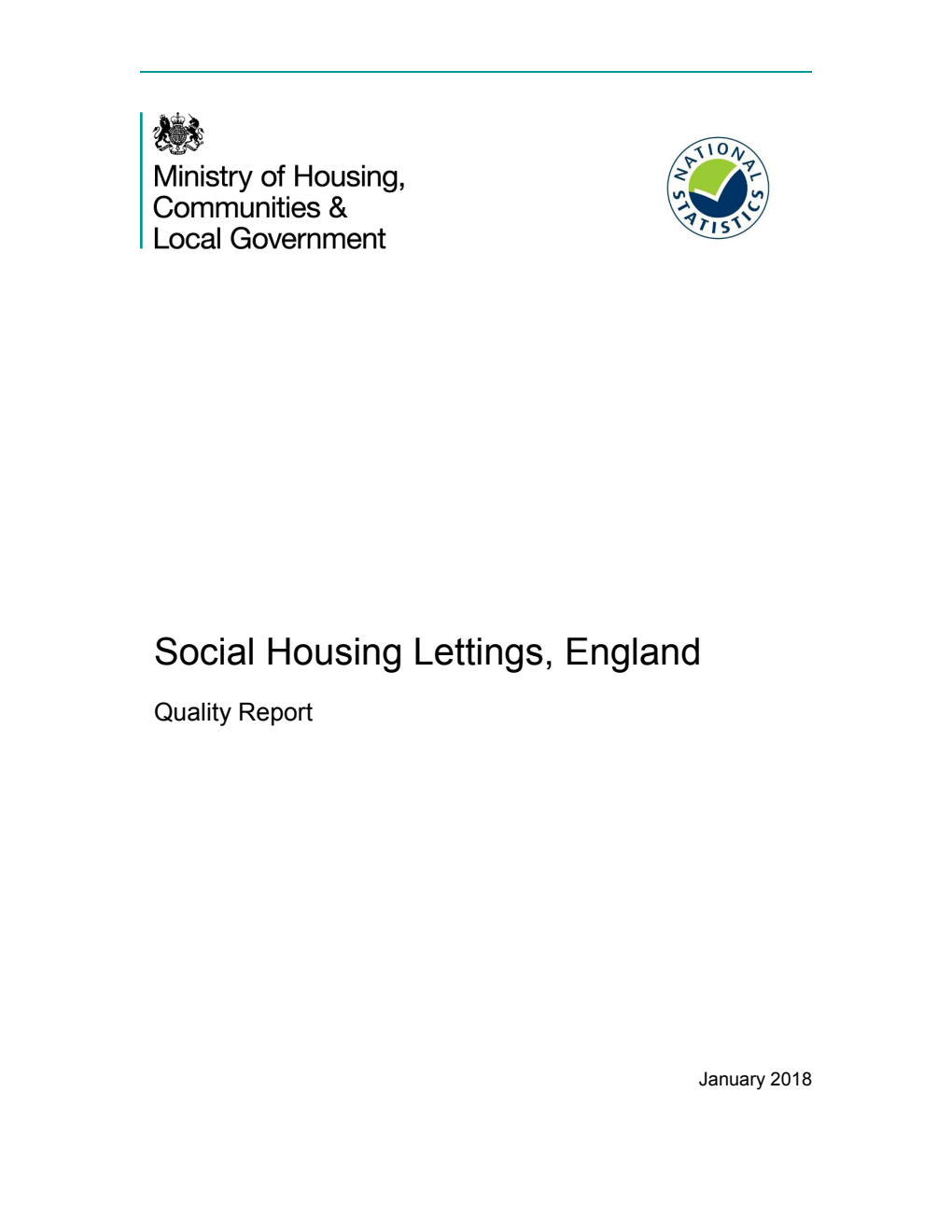 Social Housing Lettings, England. Quality Report