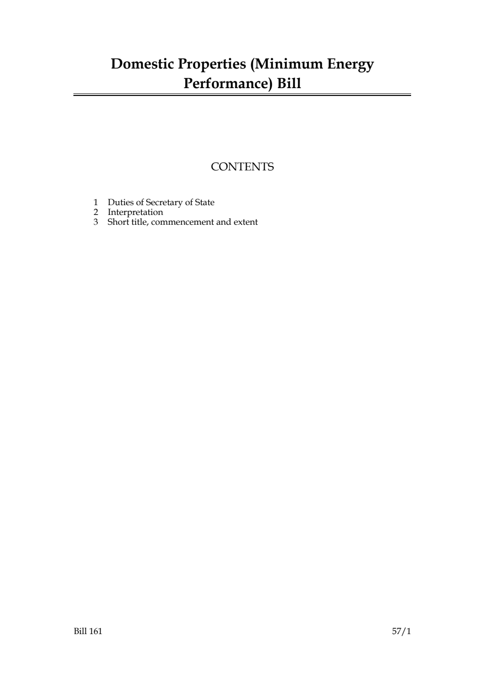 Domestic Properties (Minimum Energy Performance) Bill