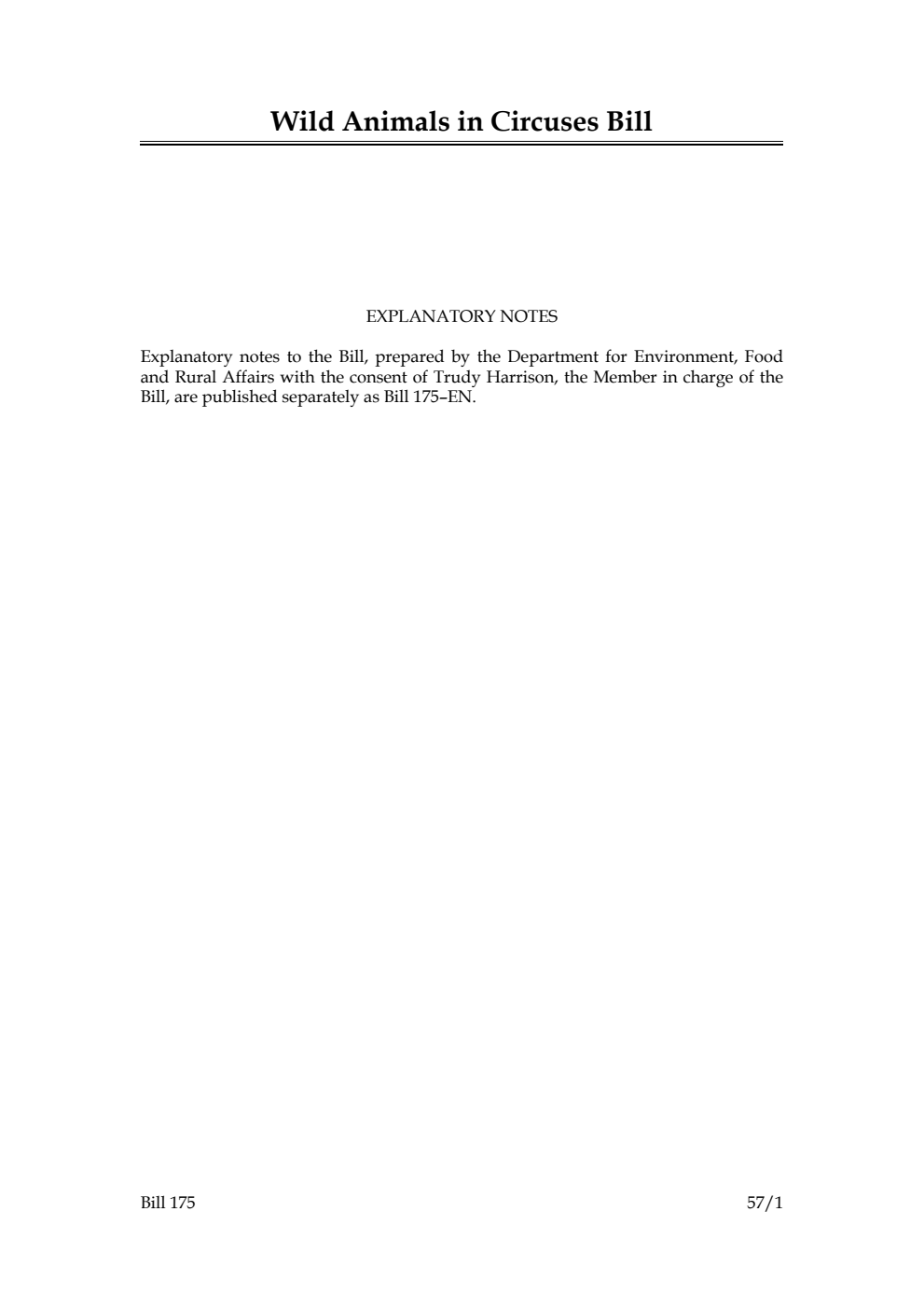 Wild Animals in Circuses