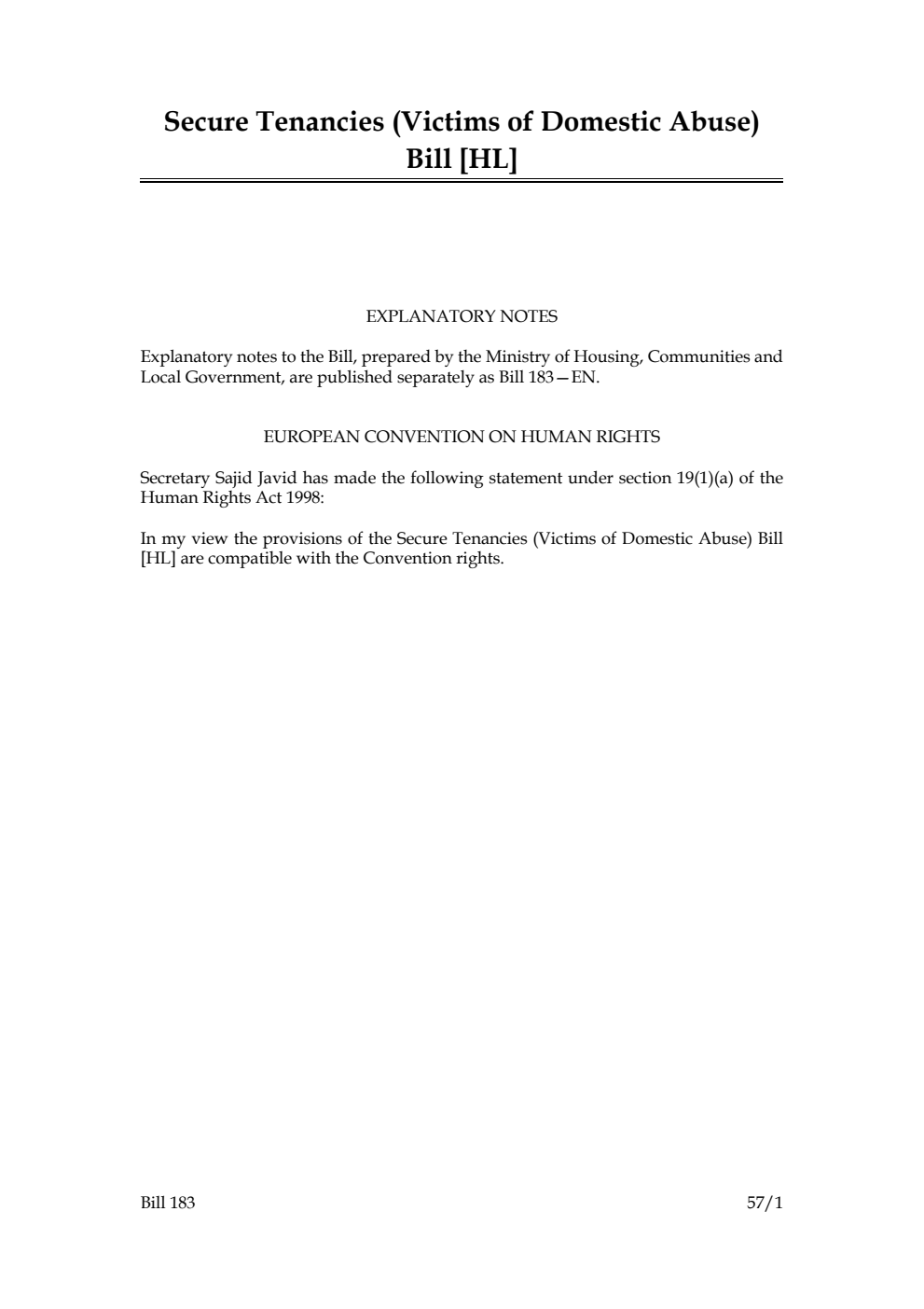 Secure Tenancies (Victims of Domestic Abuse) Bill