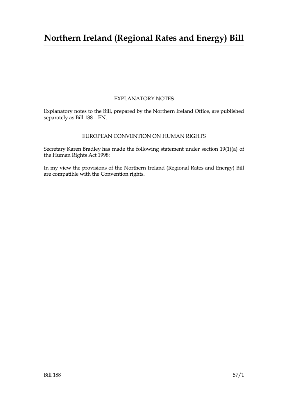 Northern Ireland (Regional Rates and Energy) Bill