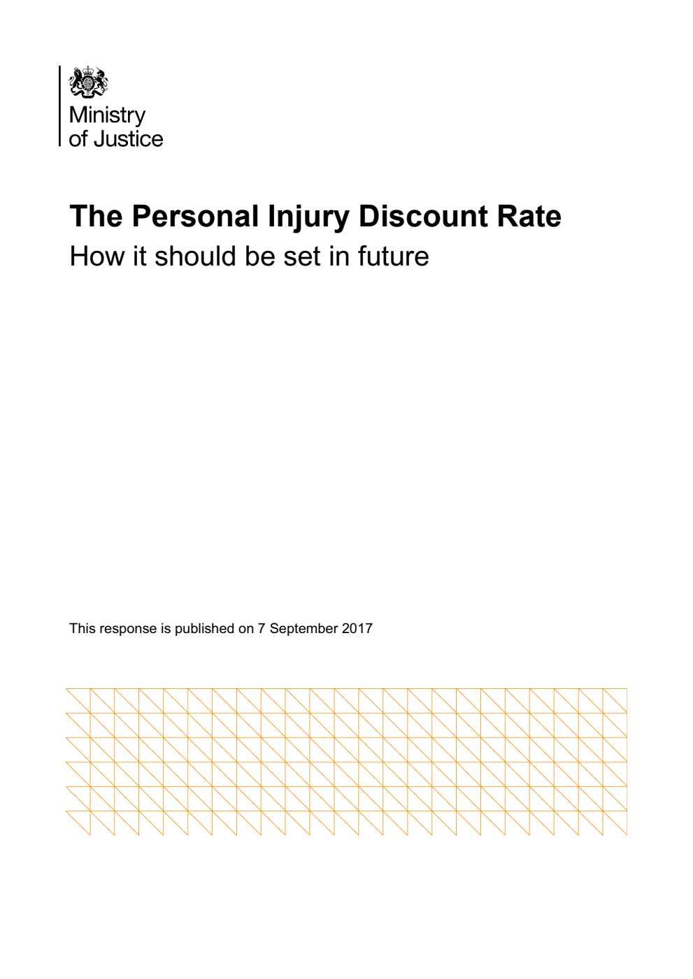 The Personal Injury Discount Rate. How it should be set in future