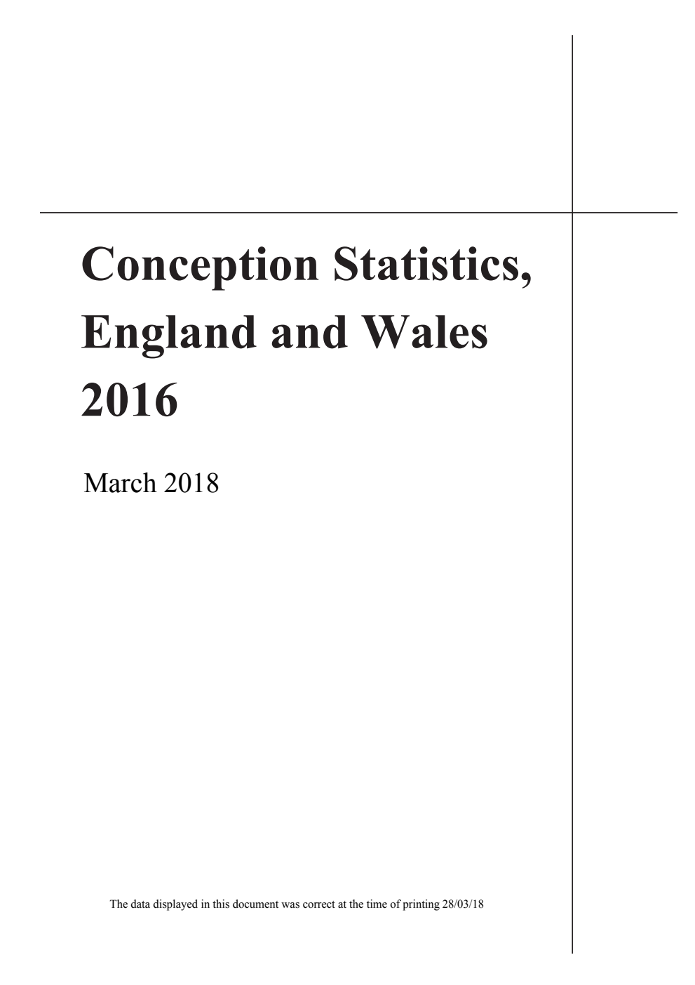 Conception Statistics, England and Wales 2016