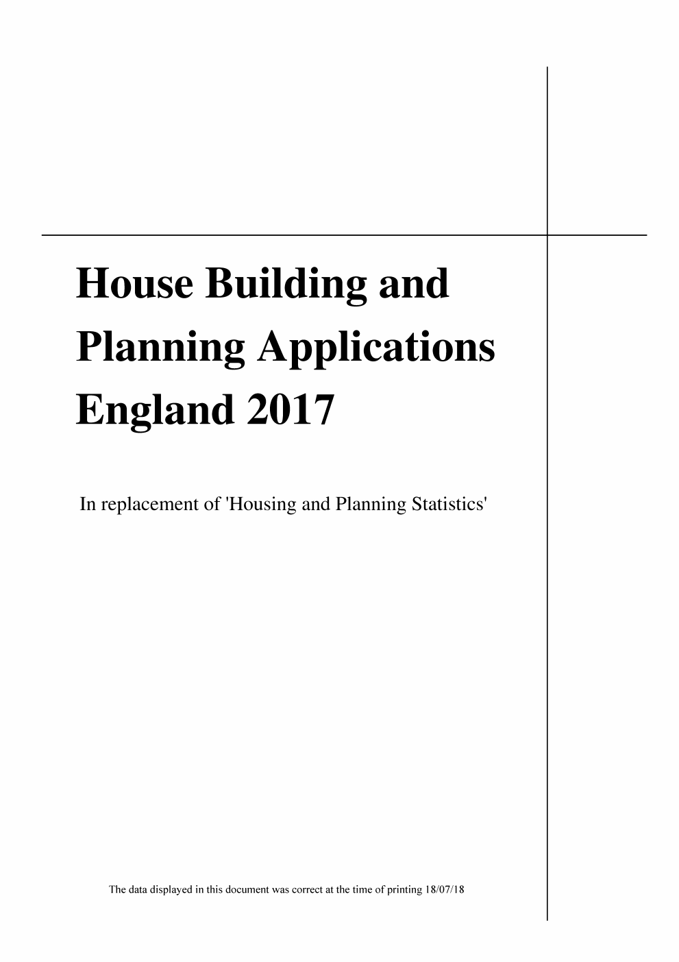 House Building and Planning Applications England 2017