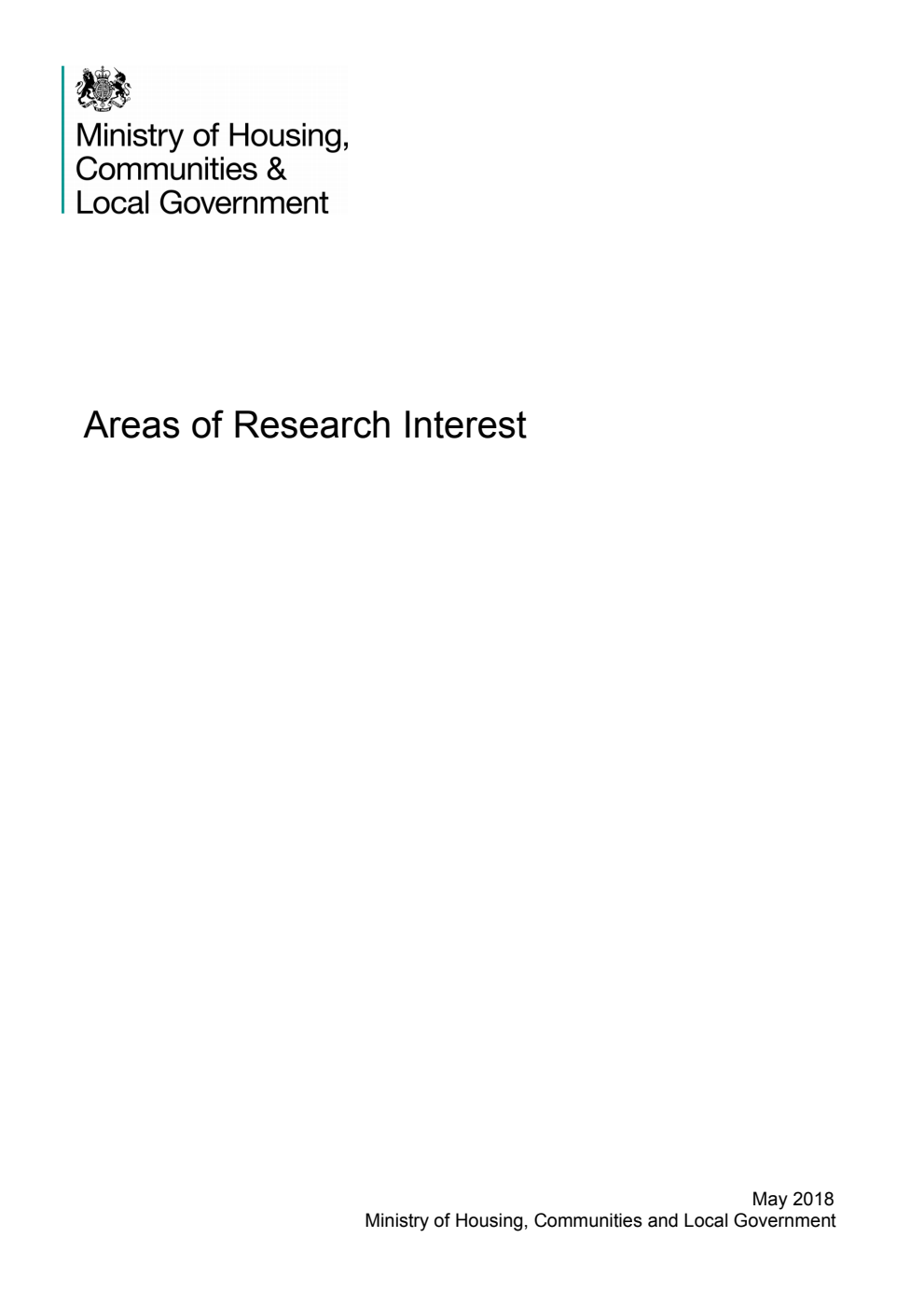 Areas of Research Interest