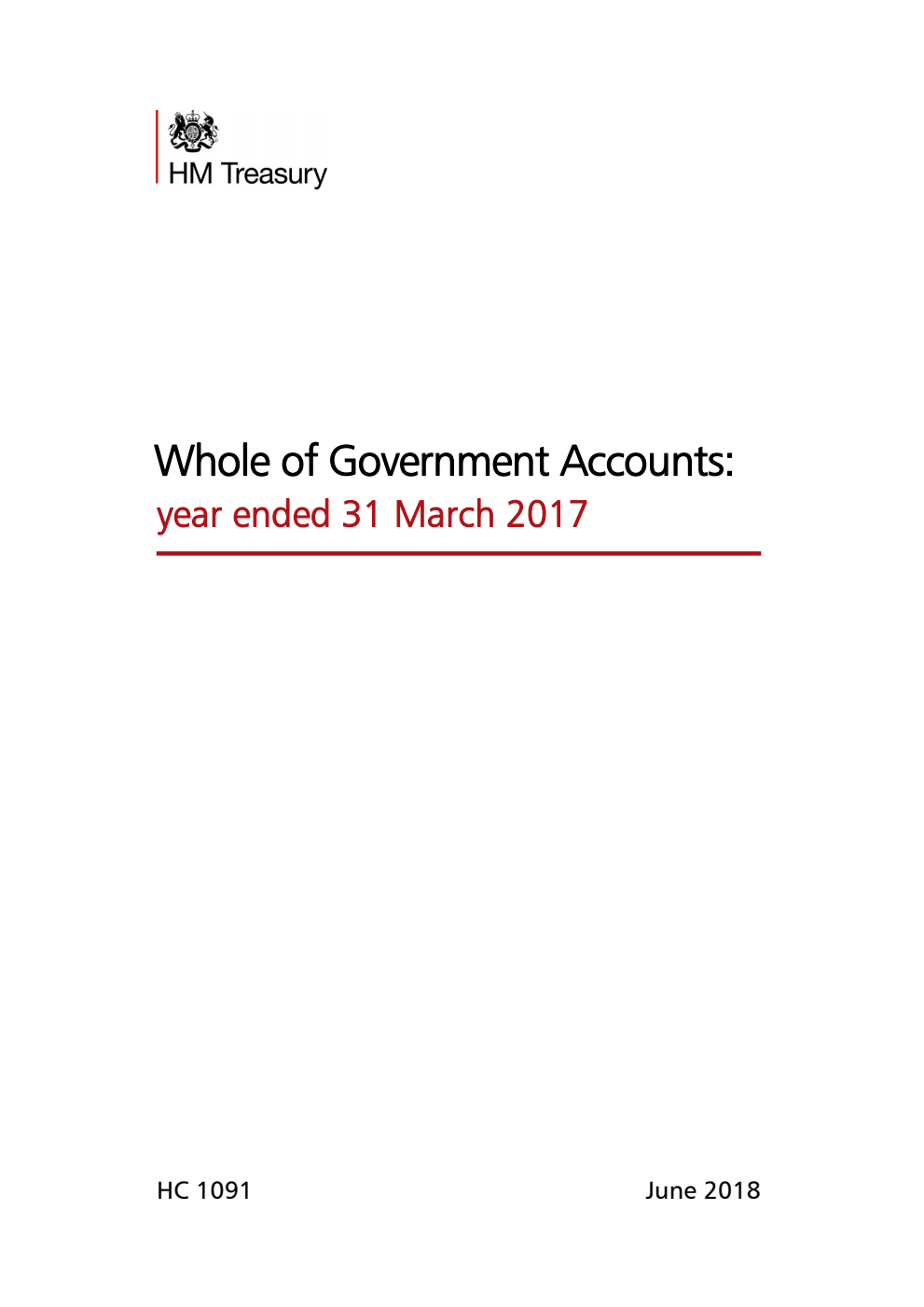 Whole of Government Accounts: year ended 31 March 2017