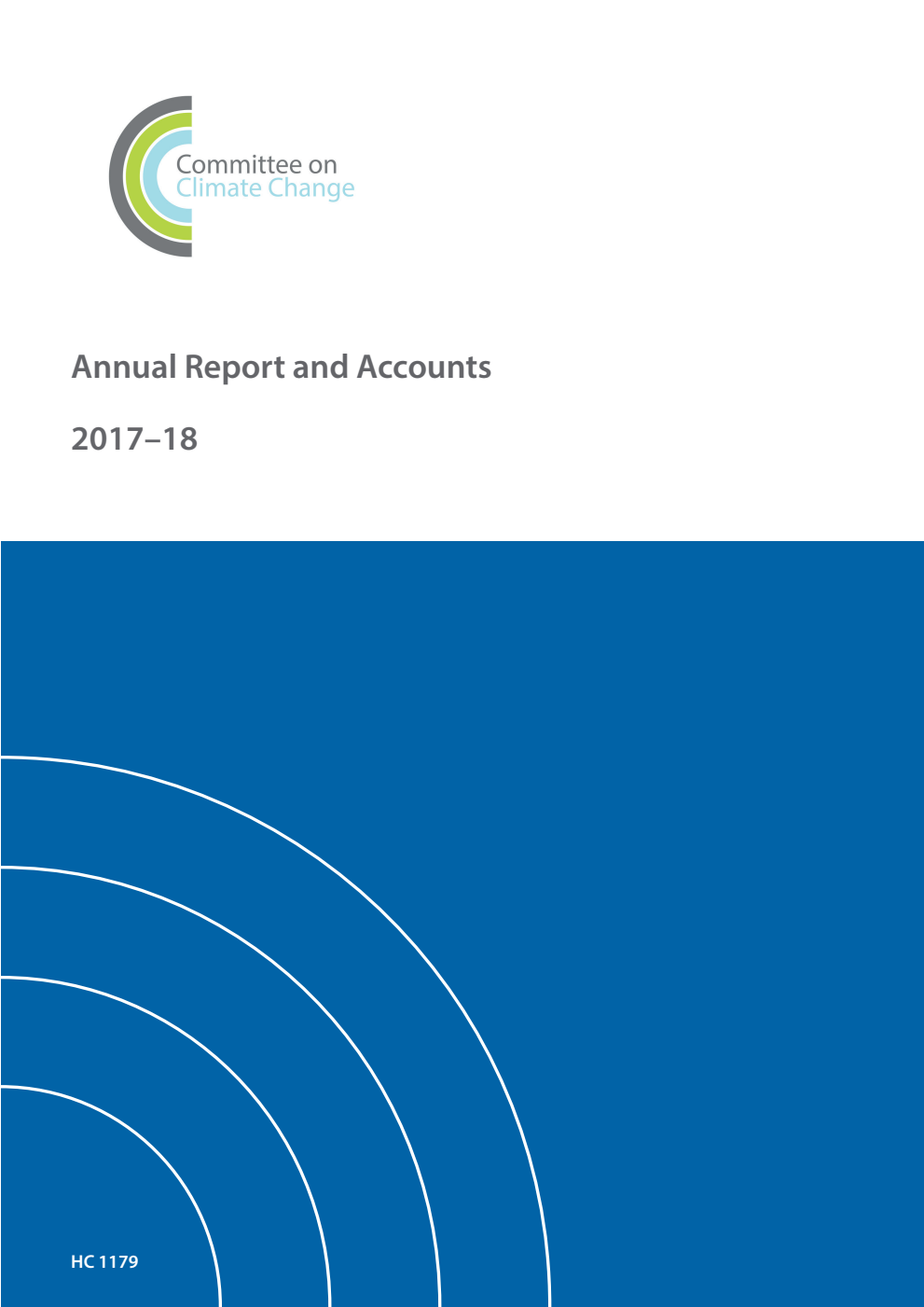 Committee on Climate Change Annual Report and Accounts 2017-18