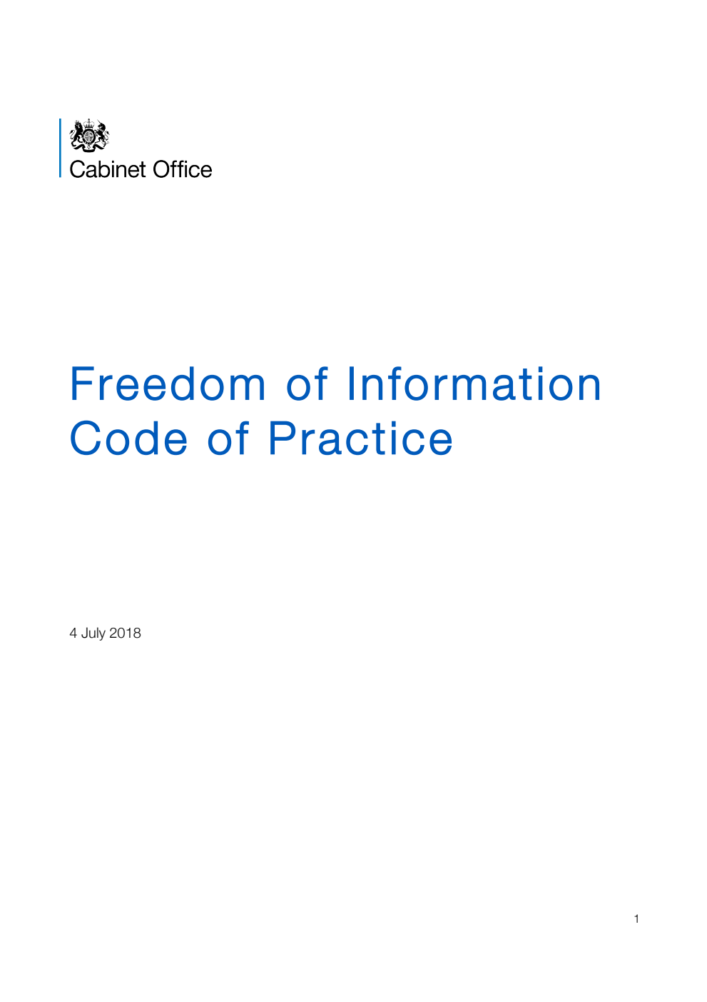 Freedom of Information Code of Practice