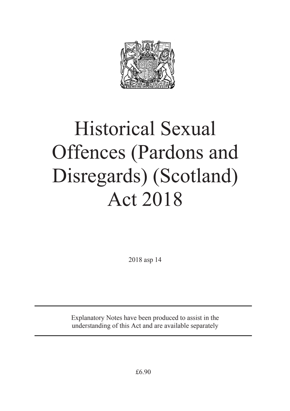 Historical Sexual Offences (Pardons and Disregards) (Scotland) Act 2018