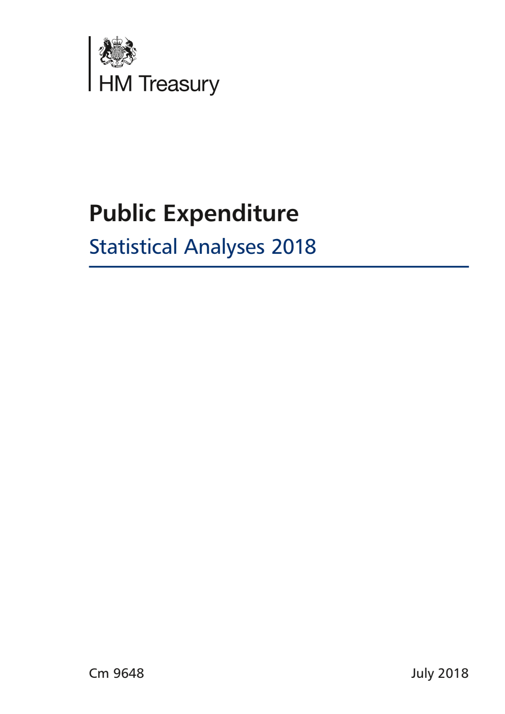 Public Expenditure Statistical Analyses 2018