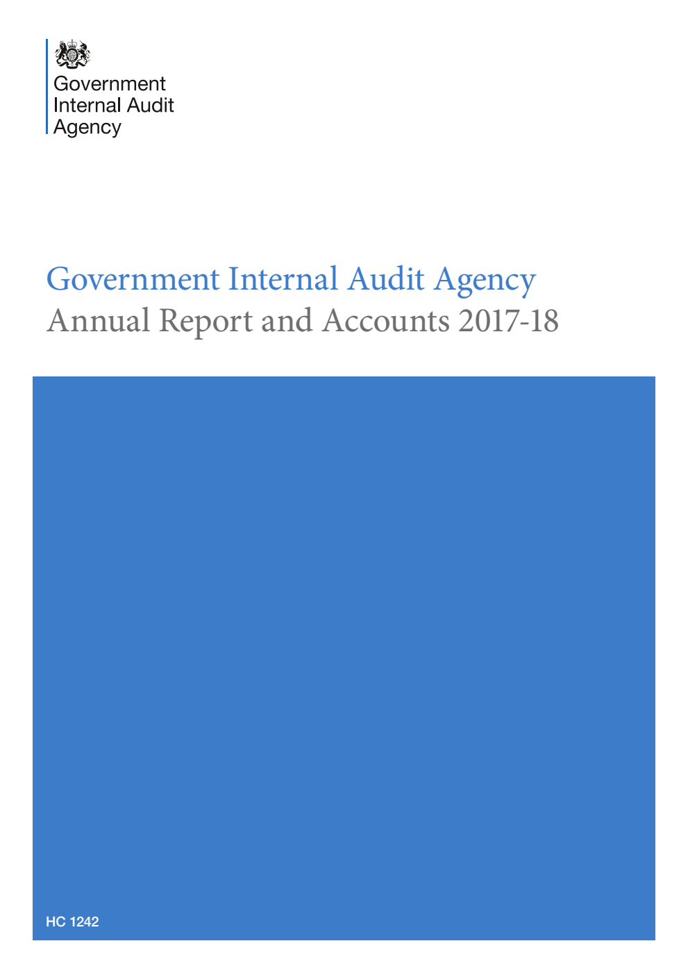 Government Internal Audit Agency Annual Report and Accounts 2017-18