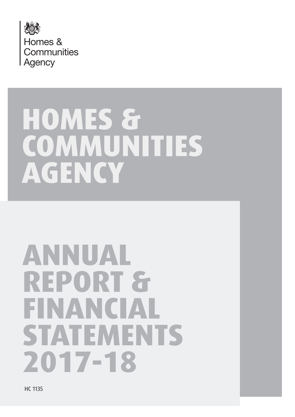 Homes & Communities Agency Annual Report & Financial Statements 2017-18