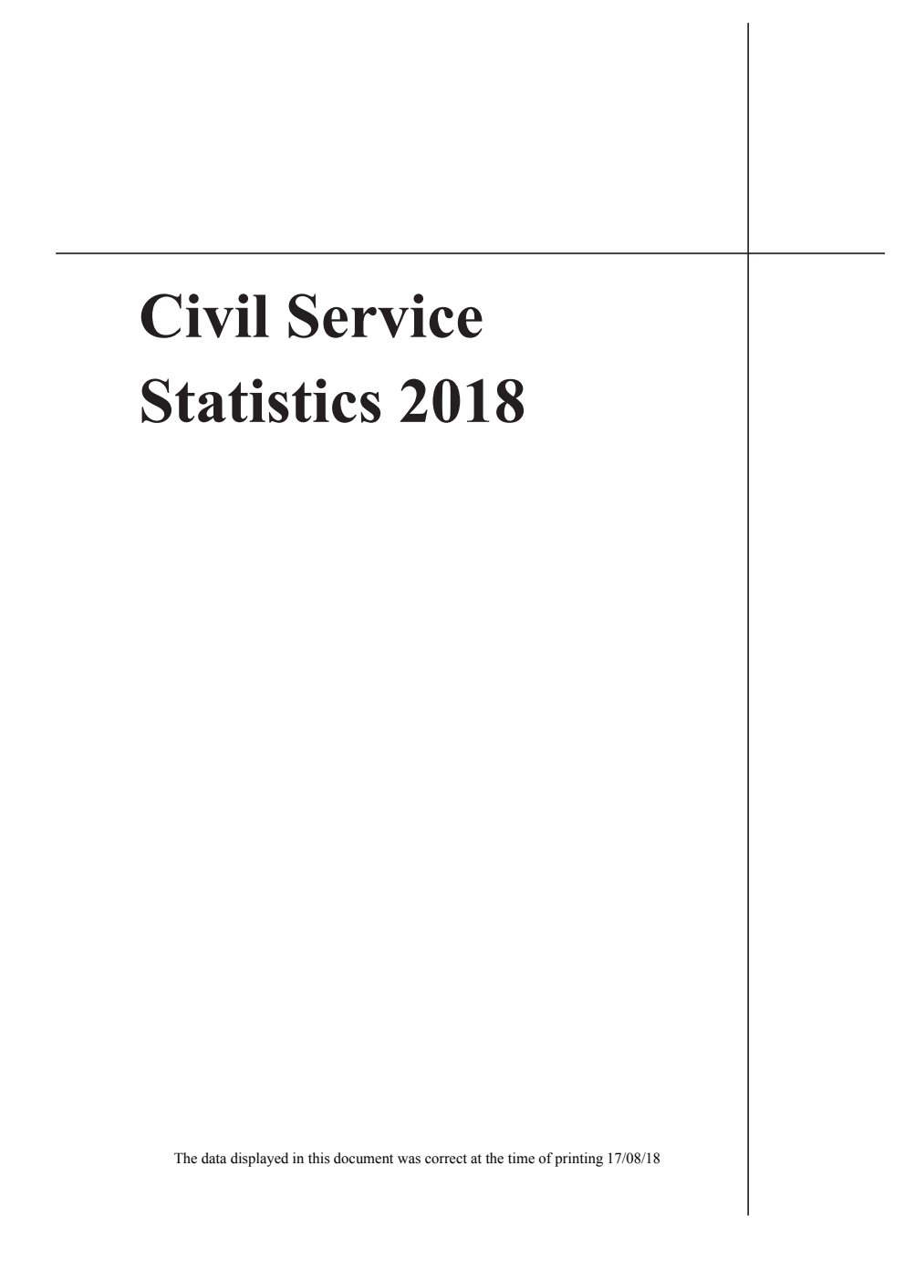 Civil Service Statistics 2018