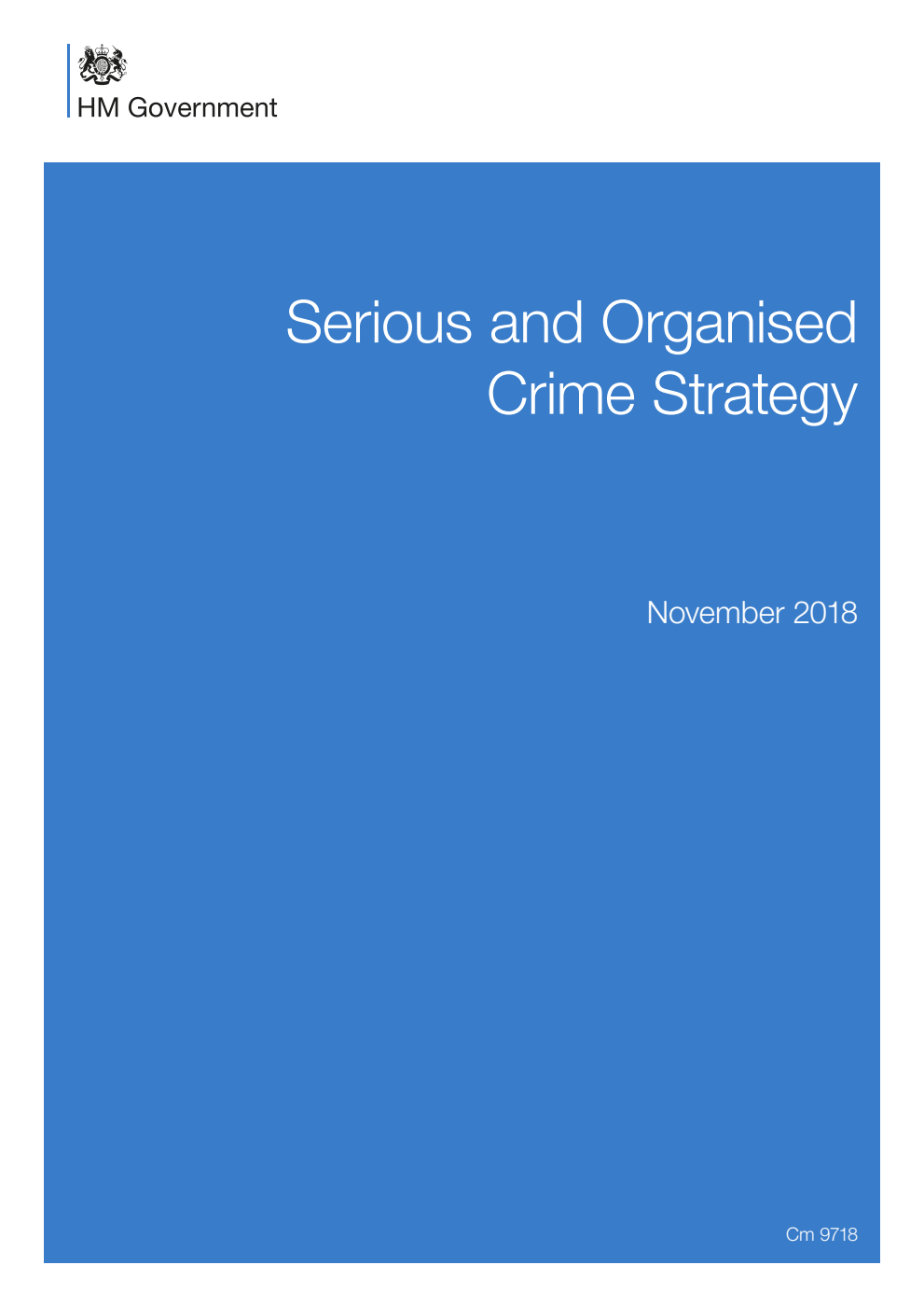 Serious and Organised Crime Strategy. November 2018