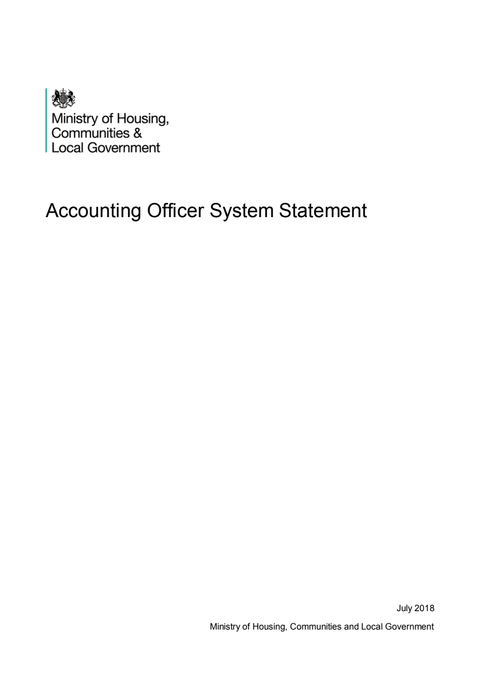 Accounting Officer System Statement