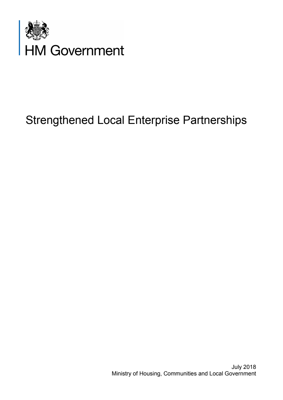 Strengthened Local Enterprise Partnerships