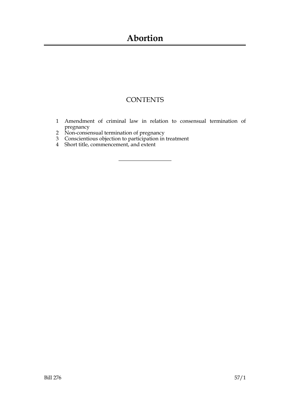 Abortion Bill