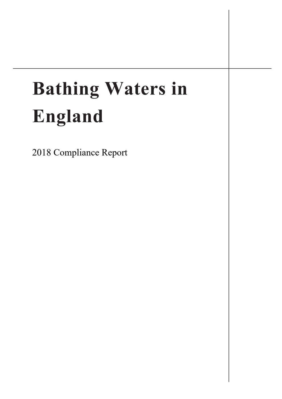Bathing Waters in England 2018 Compliance Report