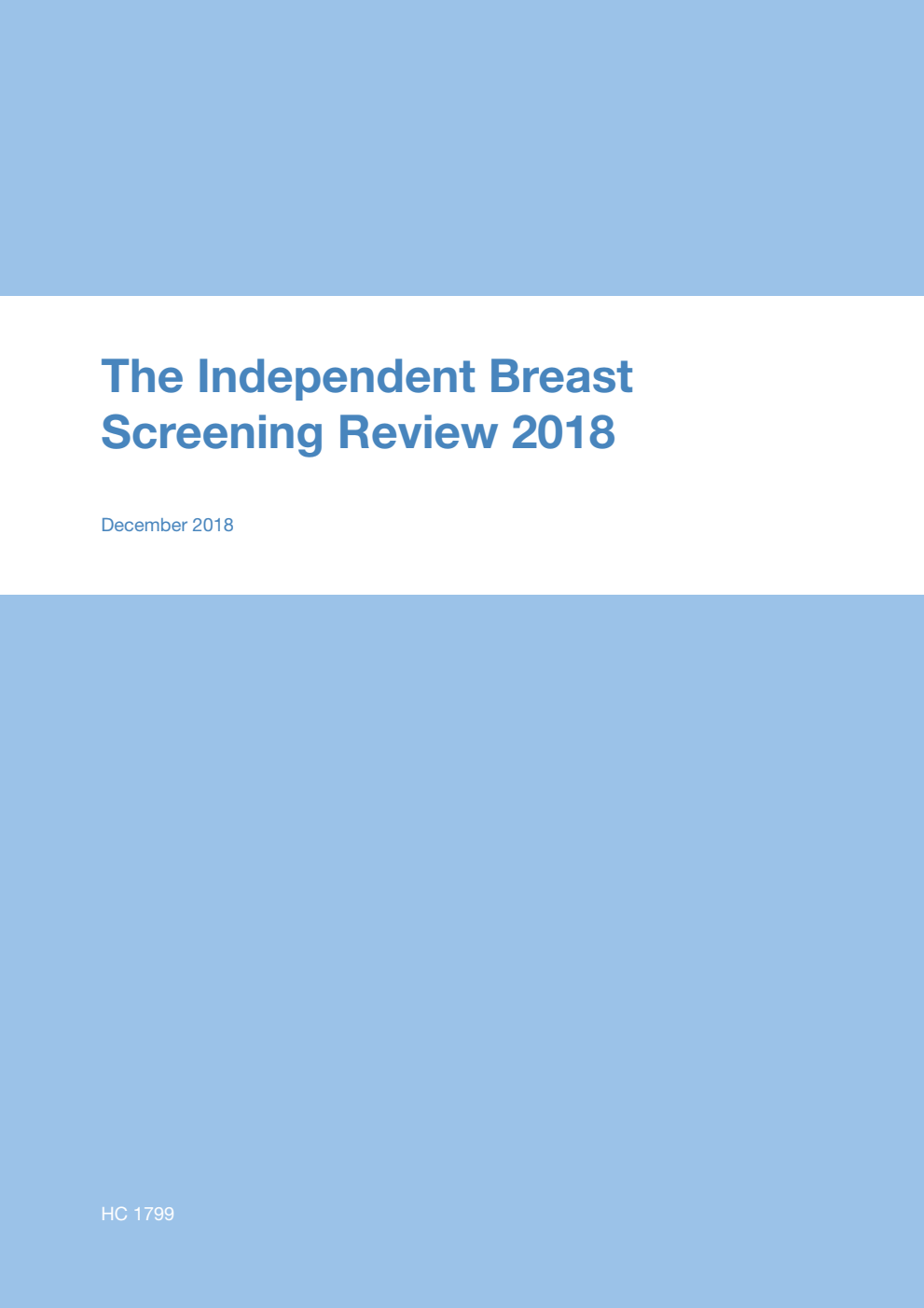The Independent Breast Screening Review 2018