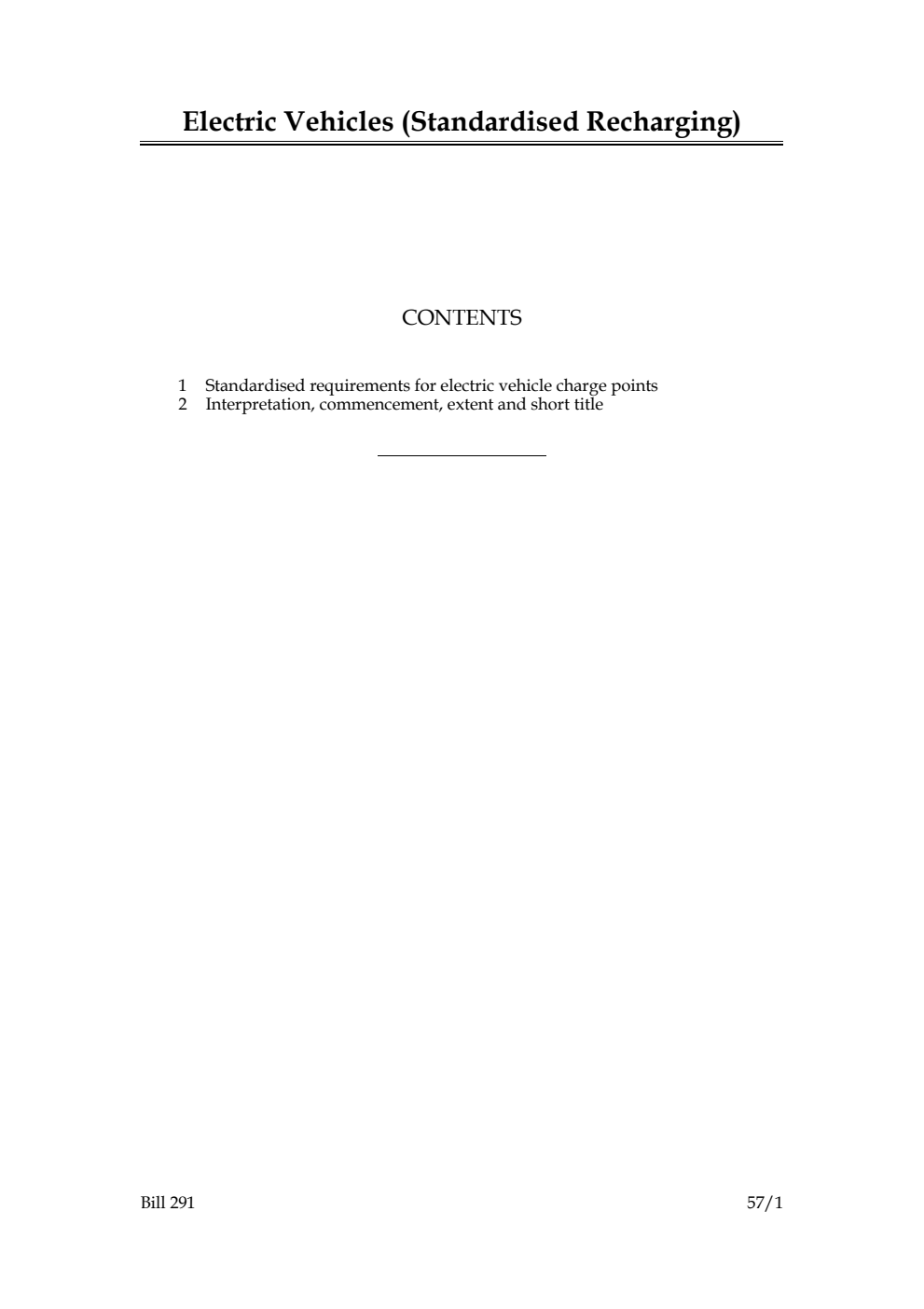 Electric Vehicles (Standardised Recharging) Bill