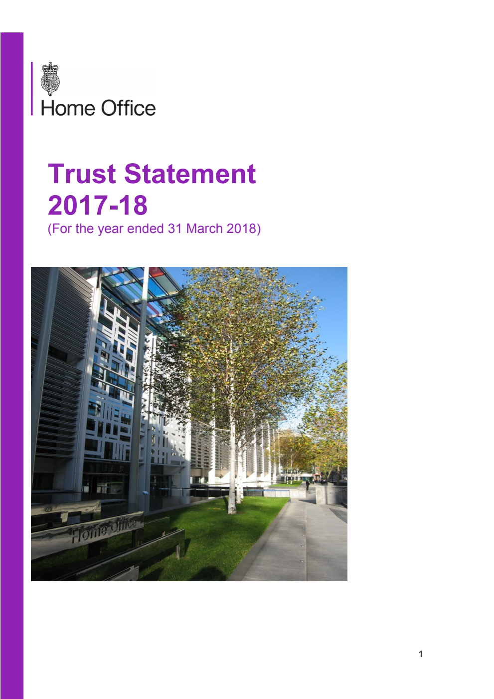 Trust Statement 2017-18 (For the year ended 31 March 2018)