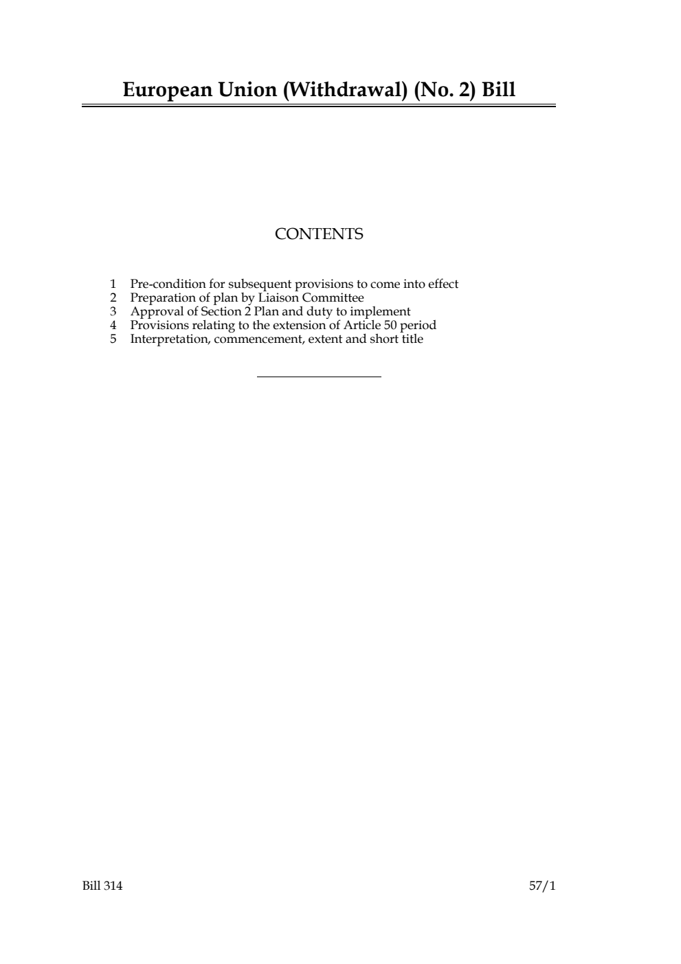 European Union (Withdrawal) (No. 2) Bill