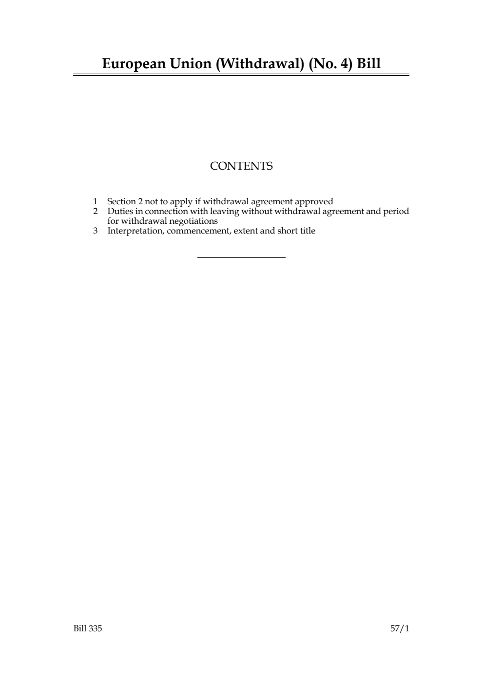 European Union (Withdrawal) (No. 4) Bill