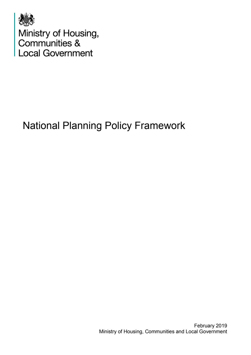 National Planning Policy Framework