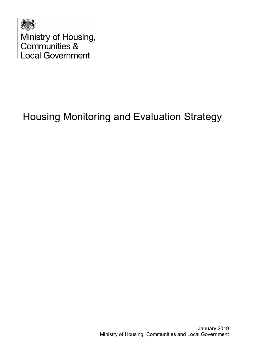 Housing Monitoring and Evaluation Strategy