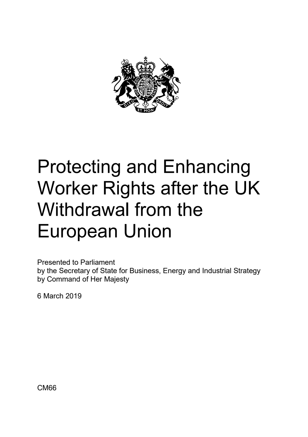 Protecting and Enhancing Worker Rights after the UK Withdrawal from the European Union