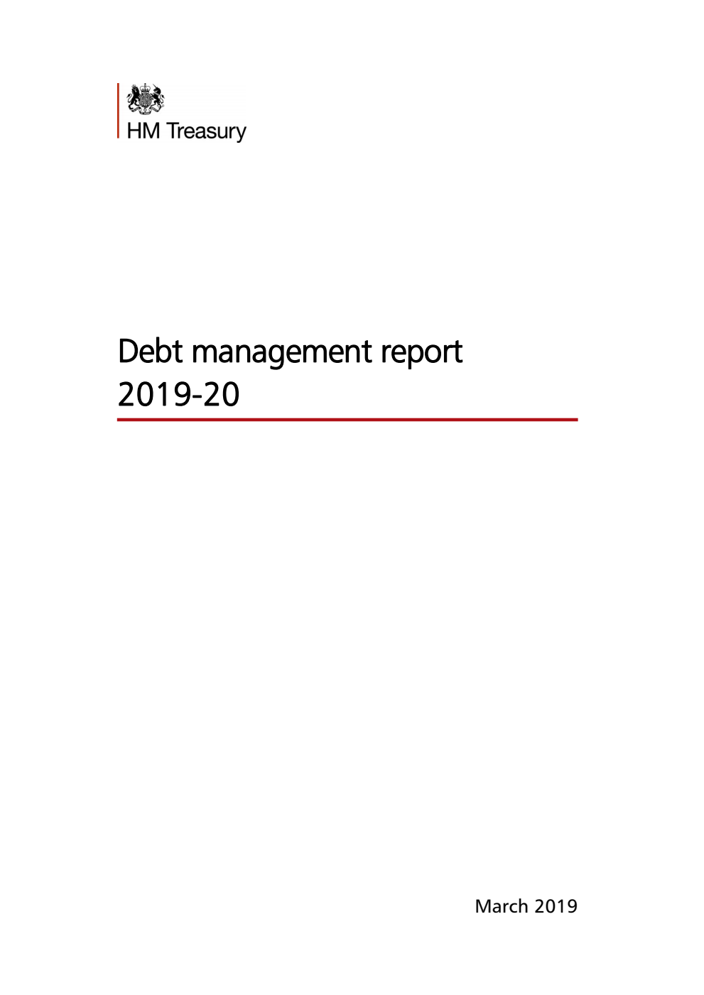 Debt management report 2019-20