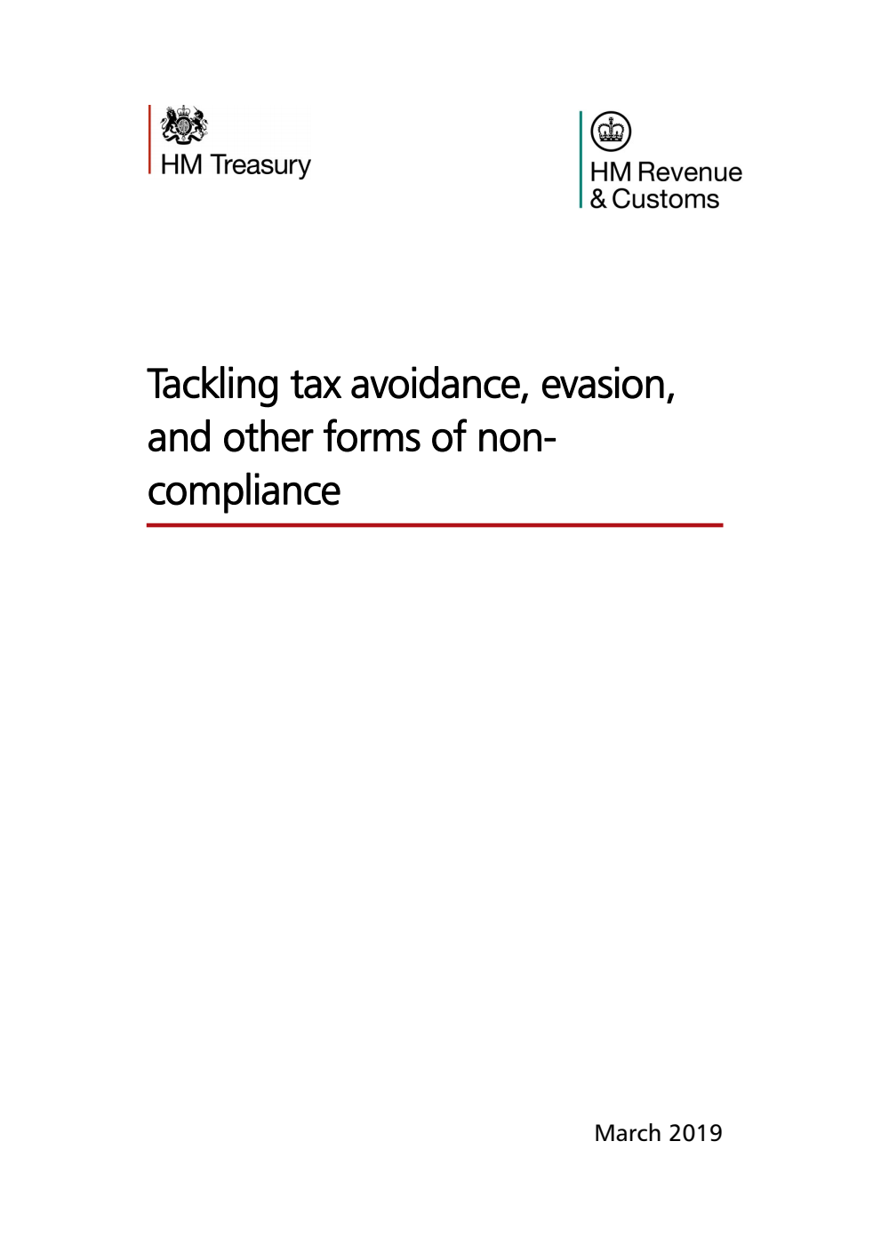 Tackling tax avoidance, evasion, and other forms of noncompliance