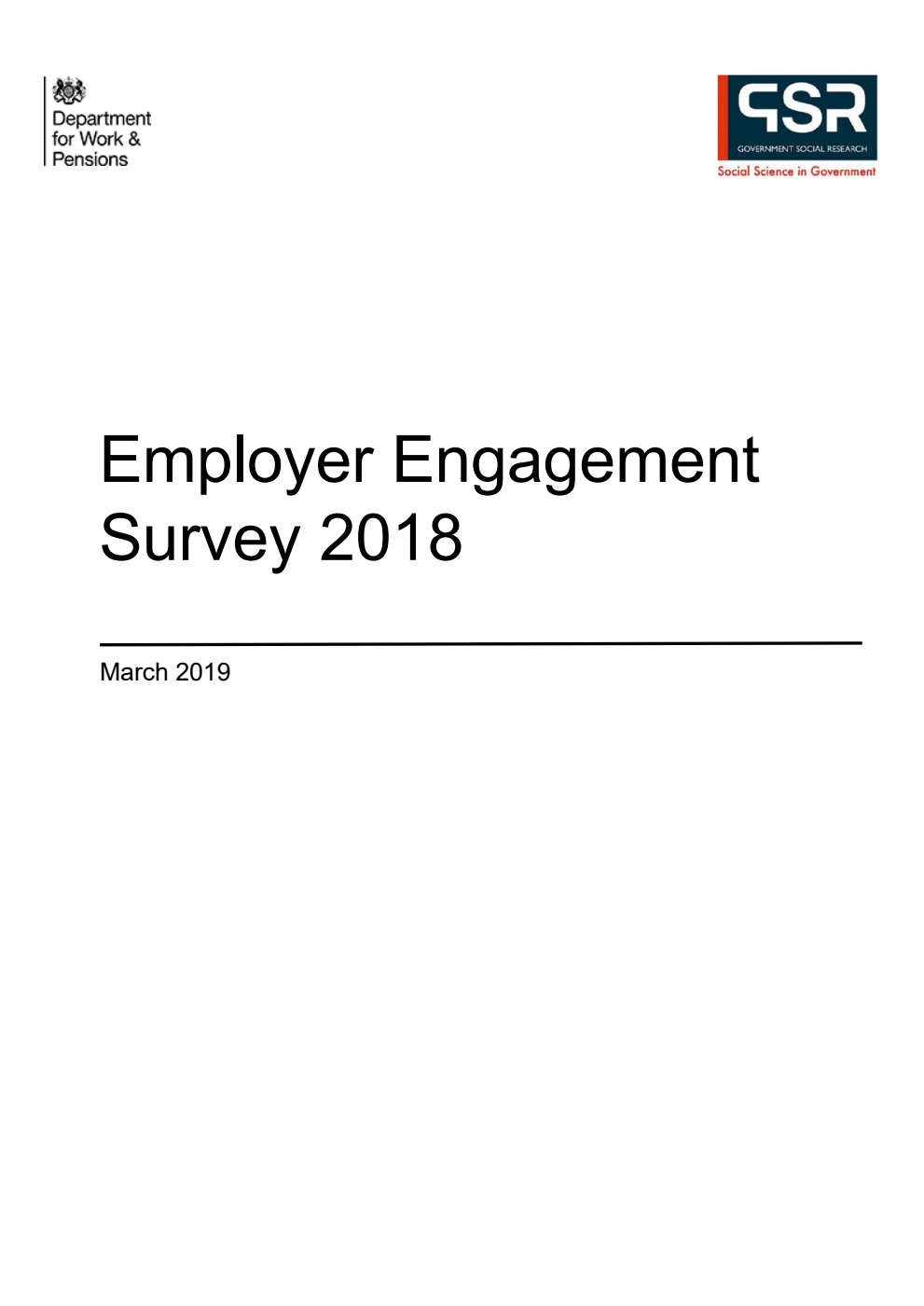 Research Report 977 Employer Engagement Survey 2018