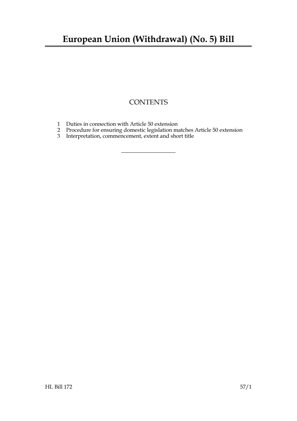 European Union (Withdrawal) (No. 5) Bill