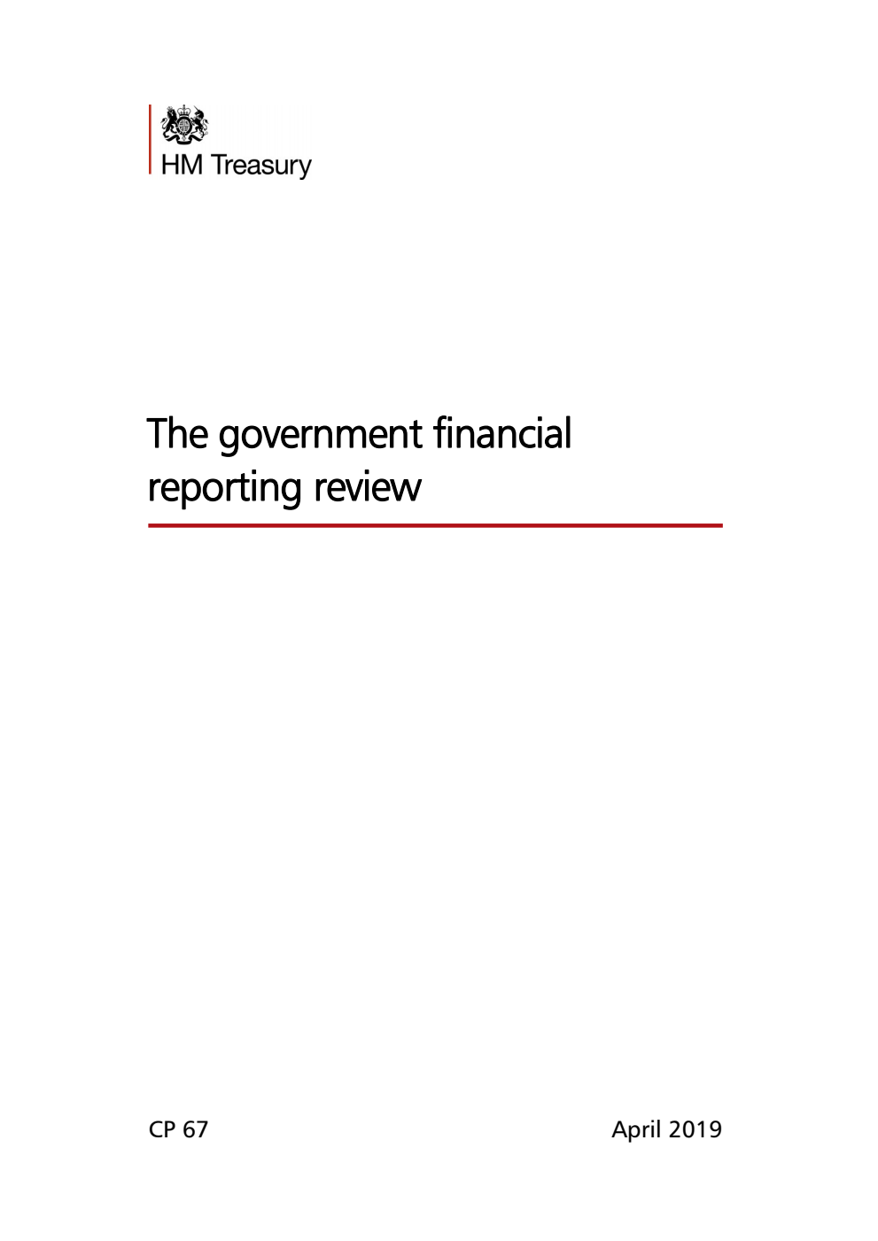 The government financial reporting review