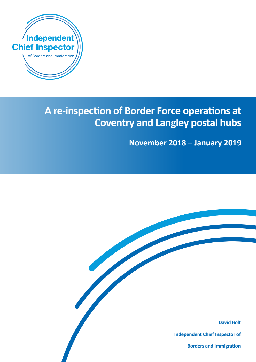 A re-inspection of Border Force operations at Coventry and Langley postal hubs November 2018 – January 2019