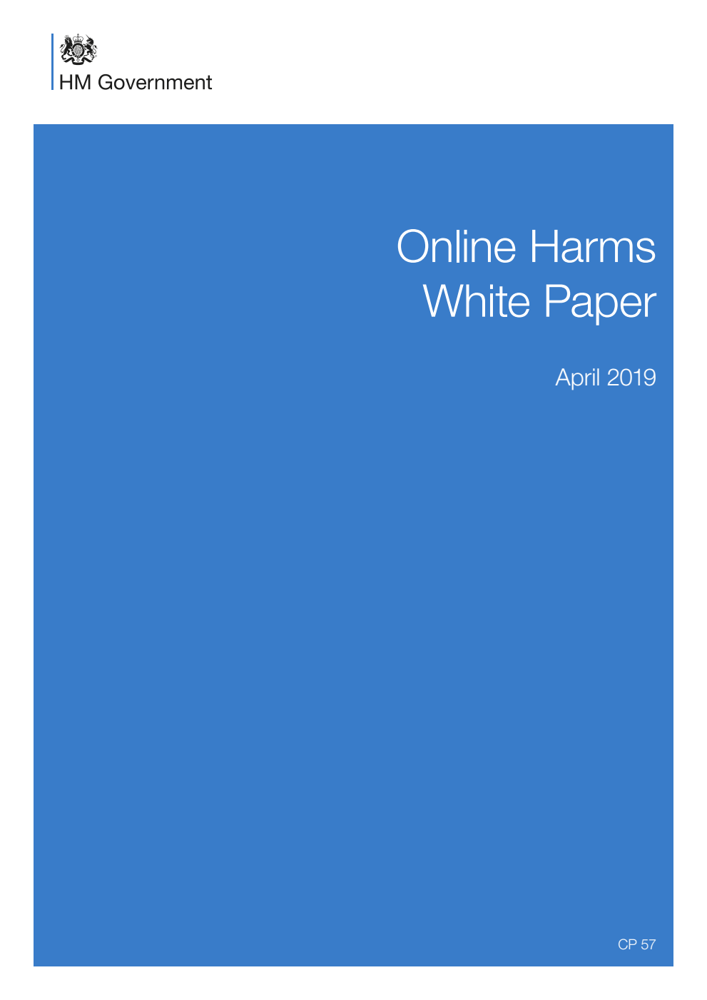 Online Harms White Paper, April 2019