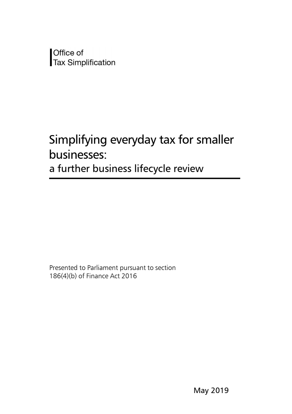 Simplifying everyday tax for smaller businesses: a further business lifecycle review