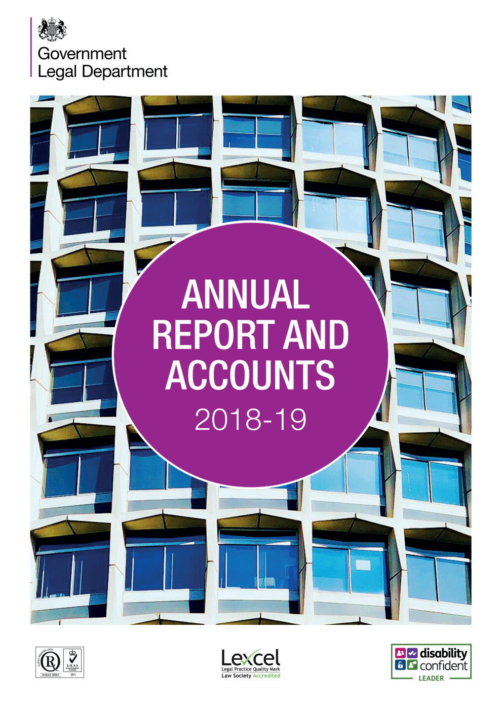 Government Legal Department Annual Report and Accounts 2018-19 for the year ended 31 March 2019