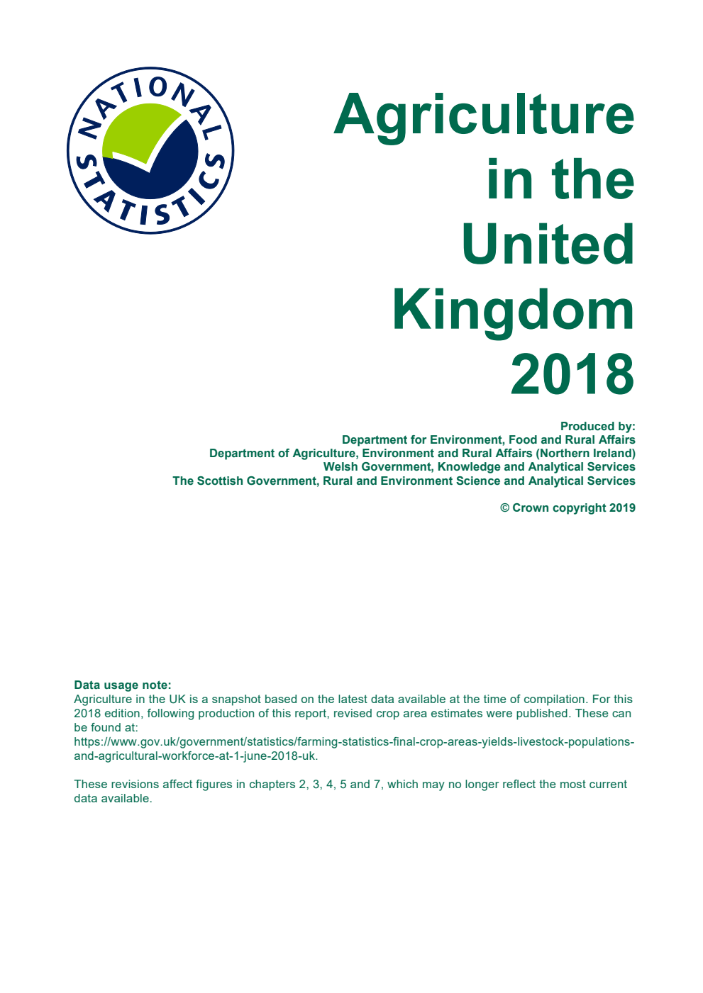 Agriculture in the United Kingdom 2018