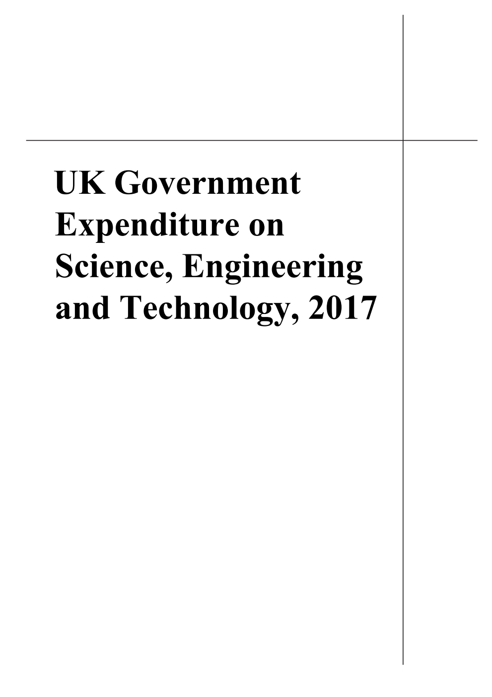 UK Government Expenditure on Science, Engineering and Technology, 2017