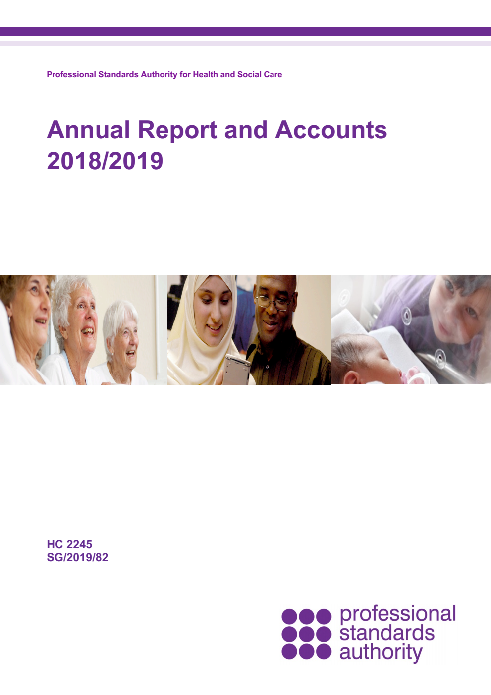 Professional Standards Authority for Health and Social Care Annual Report and Accounts 2018/2019