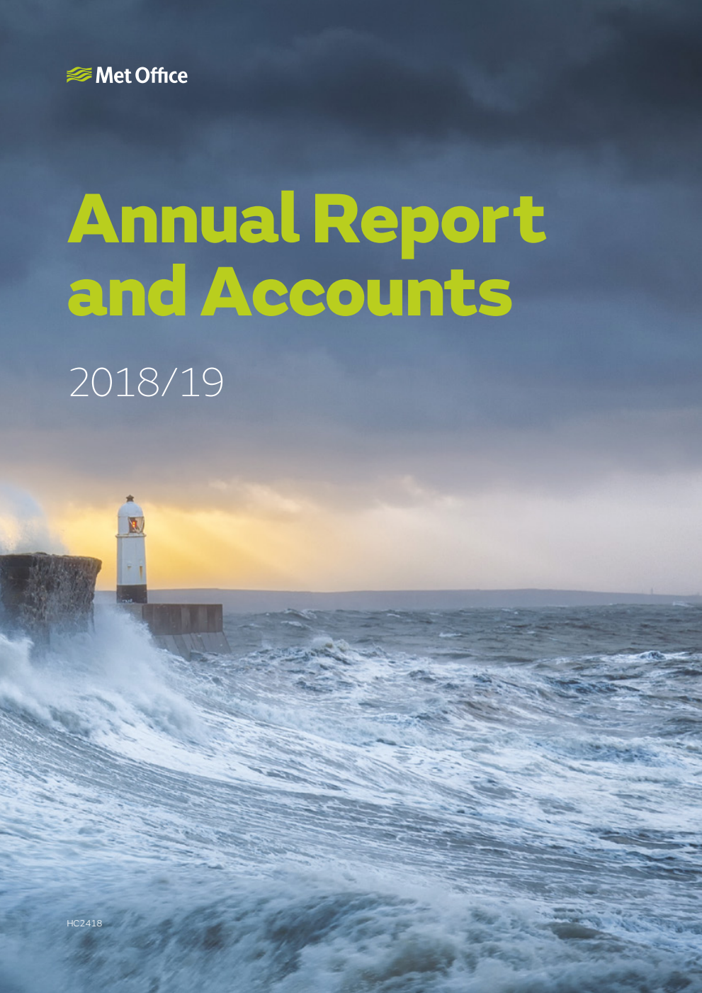 Met Office Annual Report and Accounts 2018/19