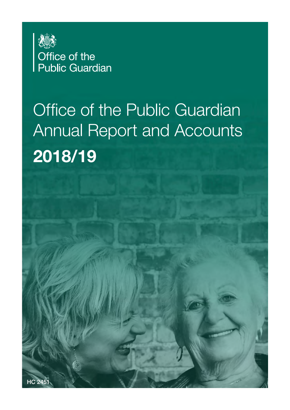 Office of the Public Guardian Annual Report and Accounts 2018/19