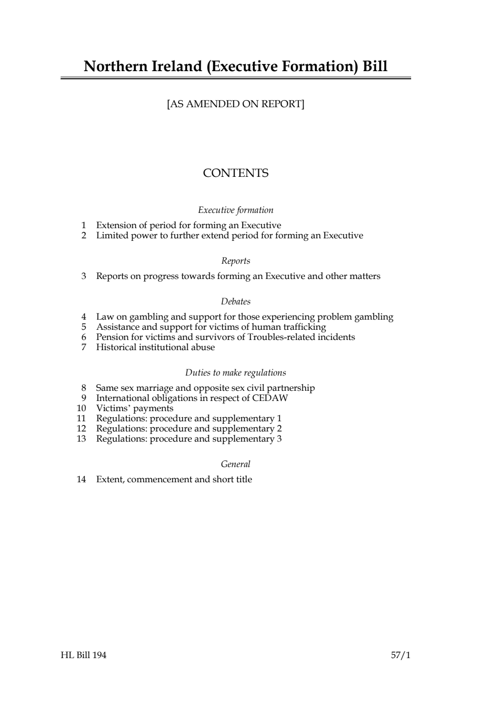 Northern Ireland (Executive Formation) Bill [as amended on Report]
